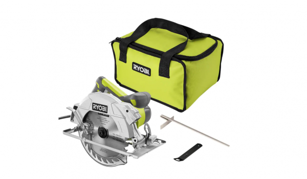 RYOBI CSB144LZK 15 Amp Corded 7 1 4 in. Circular Saw with EXACTLINE Laser Alignment System 24T Carbide Tipped Blade Edge Guide and Bag Discounttoday