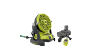 RYOBI PMF01K ONE+ 18V Portable Bucket Top Misting Fan Kit with 1.5 Ah Battery and 18V Charger