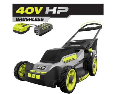 RYOBI RY401170VNM 40V HP Brushless 20 in. Cordless Battery Walk Behind Push Mower with 6.0 Ah Battery and Charger