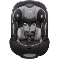 Safety 1st EverFit All-in-One Car Seat, Rear-facing 5-40 pounds, Forward-facing 22-65 pounds, and Belt-positioning booster 40-100 pounds, Eclipse Black