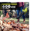 RYOBI RY404130VNM 40V HP Brushless Whisper Series 155 MPH 600 CFM Cordless Battery Leaf Blower with 4.0 Ah Battery and Charger