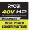 RYOBI RY404140VNM 40V HP Brushless Whisper Series 160 MPH 650 CFM Cordless Battery Leaf Blower with 6.0 Ah Battery and Charger RYOBI RY404140VNM 40V HP Brushless Whisper Series 160 MPH 650 CFM Cordless Battery Leaf Blower with 6.0 Ah Battery and Charger