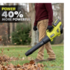 RYOBI RY404140VNM 40V HP Brushless Whisper Series 160 MPH 650 CFM Cordless Battery Leaf Blower with 6.0 Ah Battery and Charger RYOBI RY404140VNM 40V HP Brushless Whisper Series 160 MPH 650 CFM Cordless Battery Leaf Blower with 6.0 Ah Battery and Charger