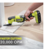RYOBI PCL1600K2 ONE+ 18V Cordless 6-Tool Combo Kit with 1.5 Ah Battery, 4.0 Ah Battery, and Charger
