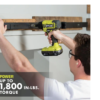 RYOBI PCL1600K2 ONE+ 18V Cordless 6-Tool Combo Kit with 1.5 Ah Battery, 4.0 Ah Battery, and Charger