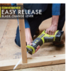 RYOBI PCL515B ONE+ 18V Cordless Reciprocating Saw (Tool Only)