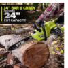 RYOBI RY405100 40V HP Brushless 14 in. Electric Cordless Chainsaw with 4.0 Ah Battery and Charger