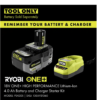 RYOBI P2502BTL ONE+ HP 18V Brushless 10 in. Cordless Battery Chainsaw (Tool Only)