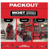Milwaukee 48-22-8440 PACKOUT 18.6 in. Tool Storage Crate Bin with Carrying Handles and 50 lbs. Weight Capacity