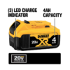 DEWALT DCGG571M1 20-Volt MAX Cordless 10,000 PSI Variable Speed Grease Gun, (1) 20-Volt 4.0Ah Battery & Charger