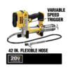 DEWALT DCGG571M1 20-Volt MAX Cordless 10,000 PSI Variable Speed Grease Gun, (1) 20-Volt 4.0Ah Battery & Charger