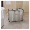 Laundry Basket 3 Sections with Handles Large Dirty Clothes Hamper Foldable Bag Bin Organizer Large Capacity Foldable Waterproof Laundry Basket for Dirty Clothes Storage (GR567) Laundry Basket 3 Sections with Handles Large Dirty Clothes Hamper Foldable Bag Bin Organizer Large Capacity Foldable Waterproof Laundry Basket for Dirty Clothes Storage (GR567)