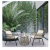3-Piece Patio Wicker Conversation Bistro Set with 2 Chairs & Glass Top Side Table & Cushions Tan 3-Piece Patio Wicker Conversation Bistro Set with 2 Chairs & Glass Top Side Table & Cushions Tan