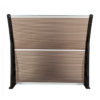 40"x40" Back Door Canopy Polycarbonate Window Door Awning Outdoor Patio Shelter (Brown)