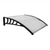 40"x40" Back Door Canopy Polycarbonate Window Door Awning Outdoor Patio Shelter (Gray)