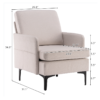 FCH Lounge Chair, Comfy Single Sofa Accent Chair for Bedroom Living Room Guestroom, Beige