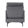 FCH Lounge Chair, Comfy Single Sofa Accent Chair for Bedroom Living Room Guestroom, Dark Grey