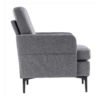 FCH Lounge Chair, Comfy Single Sofa Accent Chair for Bedroom Living Room Guestroom, Dark Grey