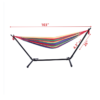Hammock Set Steel Stand Outdoor Camping Hanging Swing Bed Stripe YJ
