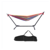 Hammock Set Steel Stand Outdoor Camping Hanging Swing Bed Stripe YJ