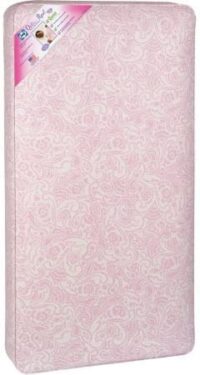 Sealy Ortho Rest Waterproof Infant/Toddler Crib Mattress, Pink