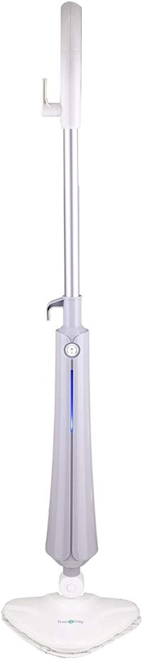 True & Tidy, Multi-Surface Heavy Duty Steam Mop, Includes Steam Mop, 1 Steam Mop Pad, Carpet Glider. & Water Cup, STM-300, Gray