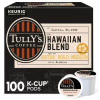 Tully's Coffee Hawaiian Blend K-Cup for Keurig Brewers (Pack of 100)