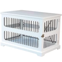 Zoovilla Medium Slide Aside Crate and End Table, White