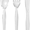 Dixie Clear Heavyweight Plastic Combo Cutlery with Reclosable Tray (180 ct.)