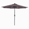 9Ft Patio Umbrella Outdoor Solar Powered LED Lighted Umbrella With Tilt And Crank For Garden,Deck,Backyard,Pool