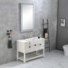 LED Bathroom Mirror with Lights, 40×24 Inch Smart Vanity Mirrors,Lighted Wall Mounted Anti-Fog Dimmable Mirror,Adjustable White/Warm/Natural Lights(Horizontal/Vertical)