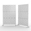 6.33 ft. H x 3.93 ft. W Laser Cut Metal Privacy Screen, 3 panels