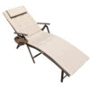 Outdoor Lightweight Folding Chaise Lounge Chair For Patio Lawn Beach Pool Side Sunbathing