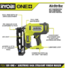 RYOBI P326KN ONE+ 18V 16-Gauge Cordless AirStrike Finish Nailer with 1.5 Ah Battery and Charger