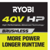 RYOBI RY404014BTLVNM 40V HP Brushless Whisper Series 160 MPH 650 CFM Cordless Battery Leaf Blower (Tool Only) RYOBI RY404014BTLVNM 40V HP Brushless Whisper Series 160 MPH 650 CFM Cordless Battery Leaf Blower (Tool Only)