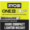 RYOBI PSBRA02B-PSBCS02B ONE+ HP 18V Brushless Cordless Compact 2-Tool Combo Kit with 3/8 in. Right Angle Drill and Cut-Off Tool (Tools Only)