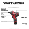 Milwaukee 2401-22-48-89-4630 M12 12-Volt Lithium-Ion Cordless 1/4 in. Hex Screwdriver Kit w/ SHOCKWAVE Impact Duty Titanium Drill Bit Set (15-Piece)