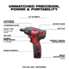 Milwaukee 2401-22-48-89-4631 M12 12-Volt Lithium-Ion Cordless 1/4 in. Hex Screwdriver Kit w/ SHOCKWAVE Impact Duty Titanium Drill Bit Set (23-Piece)