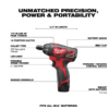 Milwaukee 2401-22-48-32-4024 M12 12-Volt Lithium-Ion Cordless 1/4 in. Hex Screwdriver Kit w/ SHOCKWAVE Impact Duty Driver Alloy Steel Bit Set (50-Pc)