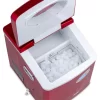 NewAir Portable Ice Maker 50 lb. Daily - Countertop Design - 3 Size Bullet Shaped Ice - AI-215R - Red