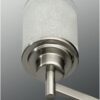 Progress Lighting Alexa 22-in 3-Light Brushed Nickel Modern/Contemporary Vanity Light