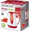 Sencor Red 7-Cup Cordless Manual Electric Kettle