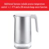 Zwilling Enfinigy Kettle Pro Cool-Touch Stainless Steel Exterior 6-Cup Corded Digital Electric Kettle Zwilling Enfinigy Kettle Pro Cool-Touch Stainless Steel Exterior 6-Cup Corded Digital Electric Kettle