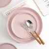 Stone Lain Albie Stoneware 32-Piece Dinnerware Set, Easter Pink