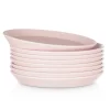 Stone Lain Albie Stoneware 32-Piece Dinnerware Set, Easter Pink