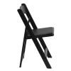 Flash Furniture 4-Pack Black Standard Folding Chair with Upholstered Seat (Indoor or Outdoor) Flash Furniture 4-Pack Black Standard Folding Chair with Upholstered Seat (Indoor or Outdoor)