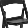 Flash Furniture 4-Pack Black Standard Folding Chair with Upholstered Seat (Indoor or Outdoor) Flash Furniture 4-Pack Black Standard Folding Chair with Upholstered Seat (Indoor or Outdoor)
