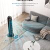 Dreo Nomad One Tower Fan with Remote, Quiet Cooling Fan, 90° Oscillating Fan with 4 Speeds, 4 Modes