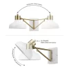 Globe Electric Berkeley 7.5-in W 1-Light White Farmhouse Wall Sconce