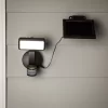 Utilitech 110-Degree 350-Lumen Bronze Solar LED Outdoor Motion-Activated Flood Light with Timer